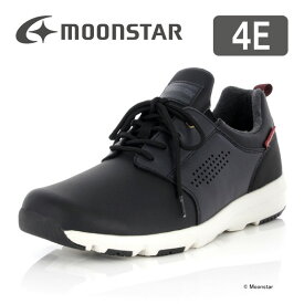 【1/24 20:00-1/29 1:59 10%OFFクーポン】ムーンスター メンズ スニーカー ウォーキング シューズ SPLT AMM101 ブラック moonstar 幅広 4E 抗菌防臭 黒 足裏まくら 父の日