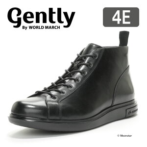 ムーンスター gently メンズ カジュアル モンキーブーツベース トラッドシューズタイプ moonstar ジェントリー 幅広 4E 透湿防水 抗菌防臭 敬老の日 梅雨【残りサイズ25.0cm】【セール再値下げ40%OF