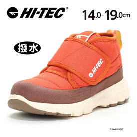 【4/25限定！抽選で最大100％Pバック】ハイテック HI-TEC 【50％OFFセール】 子供靴 キッズ アウトドア スニーカー HT KID053 ROVER CHUKKA KIDS ローバー チャッカ オレンジ 撥水加工