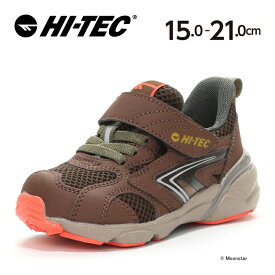 【エントリーでP+9倍】ハイテック HI-TEC 【50％OFFセール】 子供靴 キッズ スニーカー HT KD046 FLASH FORCE KIDS フラッシュフォース ブラウン moonstar LED搭載