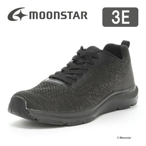 ムーンスター moonstar メンズ ウォーキング スニーカー幅広 3E 抗菌防臭 黒 ワイド設計 つま先ゆったり おしゃれ 通勤【残りサイズ25.0cm25.5cm】【セール値下げ3980円送料無料】SNGY M21 ブラック