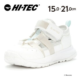 【4/25限定！抽選で最大100％Pバック】【残りサイズ20.0cm】 ハイテック HI-TEC 【50％OFFセール】 子供靴 キッズ サマーシューズ HT KD059 HELMS ヘルムス オフホワイト 抗菌防臭 白