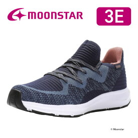 【12/14 00:00-12/15 23:59 10%OFFクーポン】ムーンスター moonstar レディース ウォーキング スニーカー 3E 抗菌防臭 おしゃれ【残りサイズ24.5cm】【セール再値下げ40%OFF】シナジークッション SNGY L23 ブルー