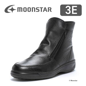 【10/24 20:00-10/27 9:59 10%OFFクーポン】ムーンスター メンズ ウィンター ブーツ SPH8991NSR ブラック moonstar 3E 防滑底 スぺラン 撥水加工 ファスナー付 国産 日本製 スノーブーツ 黒