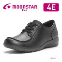【11/4 20:00-11/11 1:59 10%OFFクーポン】ムーンスター イブ レディース コンフォート シューズ EVE 328 ブラック moonstar 幅広 4E ガラス防滑 ファスナー付 抗菌防臭 黒