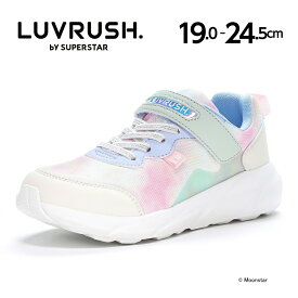 ムーンスター ラブラッシュ 【2024年春新作】 子供靴 ジュニア スニーカー LV 1159WS マルチ moonstar LUVRUSH スーパースター 白底 抗菌防臭 運動会 女の子 白