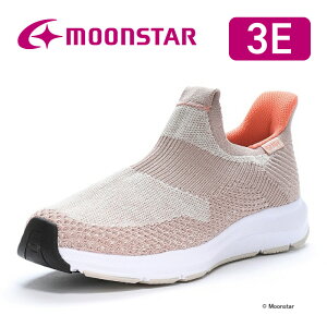 ムーンスター レディース ウォーキング スニーカー SNGY L25 グレージュ moonstar 3E 抗菌防臭