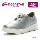 【3/4 20:00-3/11 1:59 10%OFFクーポン】ムーンスター スポルス レディース コンフォート シューズ moonstar 幅広 4E 撥水加工 ファスナー付 国産 日本製 おしゃれ 梅雨 母の日【10月23日セール再値下げ40%OFF】SP9004 グレイ
