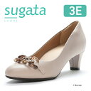 【7/4 20:00-7/11 1:59 10%OFFクーポン】ムーンスター sugata レディース パンプス moonstar スガタ 3E 5cmヒール 抗菌防臭 歩きやすい【6月20日セール再値下げ45%OFF】MS SGT512 グレージュ
