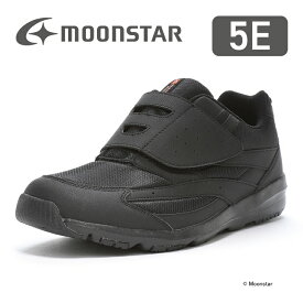 【1/24 20:00-1/29 1:59 10%OFFクーポン】ムーンスター メンズ ウォーキング スニーカー SPLT M206 ブラック moonstar 幅広 5E 撥水加工 抗菌防臭 父の日 梅雨 黒