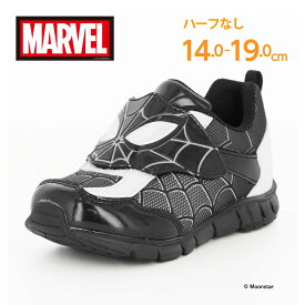 MARVEL マーベル スパイダーマン 子供靴 キッズ スニーカー MV 024 ブラック ムーンスター moonstar Ag+抗菌防臭 耐摩耗底 男の子 赤 14cm 15cm 16cm 17cm 18cm 19cm