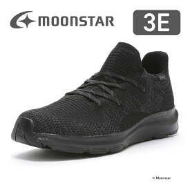 【1/24 20:00-1/29 1:59 10%OFFクーポン】ムーンスター moonstar メンズ ウォーキング スニーカー幅広 3E 抗菌防臭 黒 おしゃれ 通勤 【2025秋新作】シナジークッション SNGY M23 オールブラック