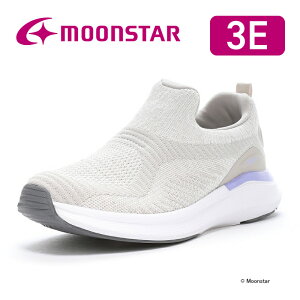 ムーンスター レディース ウォーキング スニーカー moonstar 3E 抗菌防臭 おしゃれ【残りサイズ22.5cm】【セール値下げ30%OFF】SNGY LY05 アイボリー