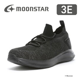 【1/24 20:00-1/29 1:59 10%OFFクーポン】ムーンスター メンズ ウォーキング スニーカー moonstar 3E 抗菌防臭 黒 シナジークッション SNGY MY07 ブラック