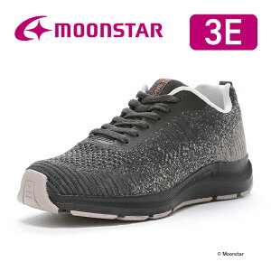 ムーンスター レディース ウォーキング スニーカー moonstar 3E 抗菌防臭【残りサイズ22.0cm23.0cm】【セール値下げ30%OFF】SNGY L21 チャコール