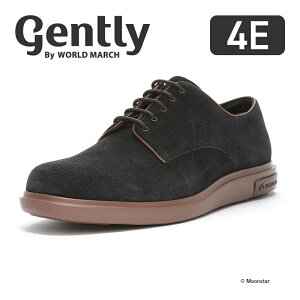 ムーンスター moonstar gently ジェントリー メンズ カジュアル プレーントゥ トラッドシューズ 幅広 4E 透湿防水【残りサイズ25.5cm26.0cm】【セール値下げ30%OFF】GE206 スエードブラックオリーブ