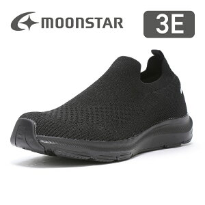 【10/30 00:00-23:59 10%OFFクーポン】ムーンスター moonstar メンズ ウォーキング スニーカー SNGY M22 オールブラック 幅広3E 抗菌防臭 黒 24.5-30cm おしゃれ 通勤