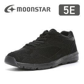【1/24 20:00-1/29 1:59 10%OFFクーポン】ムーンスター メンズ スニーカー ウォーキング moonstar 幅広 5E 抗菌防臭 ファスナー付 足裏まくら 父の日 SPLT AMM117 ブラック