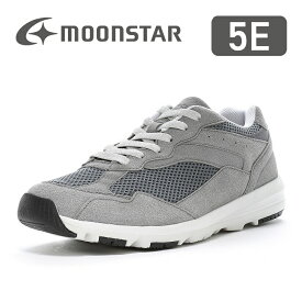 ムーンスター メンズ スニーカー ウォーキング moonstar 幅広 5E 抗菌防臭 ファスナー付 足裏まくら 父の日 SPLT AMM117 ストーン