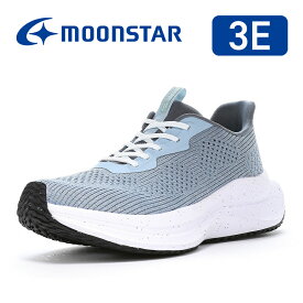 【11/14 10:00-11/16 23:59 10%OFFクーポン】ムーンスター moonstar メンズ レディース ユニセックス ウォーキング スニーカー 厚底 幅広3E 抗菌防臭 脱ぎ履きラクラク 22cm-30cm おしゃれ 通勤【2025年春新作】シナジークッション SNGY UV03 ブルーグレイ