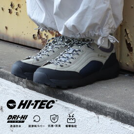 【1/24 20:00-1/29 1:59 10%OFFクーポン】ハイテック HI-TEC メンズ レディース ユニセックス アウトドア スニーカー 透湿防水 抗菌防臭【残りサイズ22.0cm22.5cm】【12月19日セール再値下げ40%OFF】HT HK045 AORAKI II WP アオラギ ベージュ/ネイビー/スプラウト