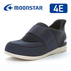 ムーンスター メンズ レディース ユニセックス 介護シューズ 幅広 4E 脱ぎ履き簡単 スリッポン つまずき防止 甲ベルト調整 抗菌防臭 父の日 母の日 moonstar【2025年秋新作8月1日発売】パステル