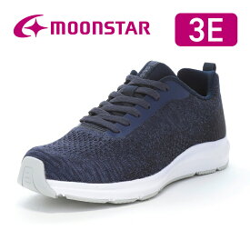【ポイント15倍11/11(火) 9:59まで】ムーンスター moonstar レディース ウォーキング スニーカー 22-25cm 3E 抗菌防臭 母の日 ワイド設計 衝撃吸収 耐摩耗ソール おしゃれ 通勤【2025年秋新作9月1日発売】シナジークッション SNGY L21 インディゴ