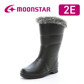 【ポイント15倍12/11(木) 9:59まで】ムーンスター レディース ウィンターブーツ 軽量ラバーブーツ 長靴 moonstar ガラス防滑 保温 防寒 抗菌防臭 雨 雪 黒【2025年秋新作9月11日発売】MF FG23RL ブラック