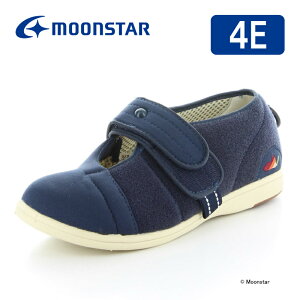 ムーンスター メンズ レディース ユニセックス 介護 シューズ 両足同サイズ パステル PASTEL 406 ネイビー moonstar 幅広 4E 抗菌防臭 父の日 母の日