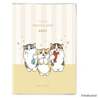 2027年手帳 mofusand B6 ブロックウィークリーダイアリー/遊んでにゃん W-500 2027年 スケジュール帳 APJ…