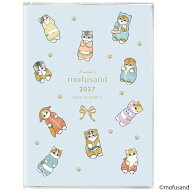 2027年手帳 mofusand B6 ブロックウィークリーダイアリー/パジャマにゃん W-501 2027年 スケジュール帳 A…