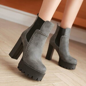 歩き 太ヒール チャンキーヒール ハイヒール 美脚 ヒール11.5cm ブーツ ショートブーツ 厚底 ブーツ レディース ショートブーツ