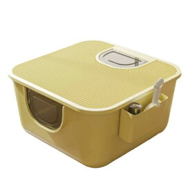 防止のリターパンの主要 猫のための半閉鎖されたリターパンのスプラッシュ飛び散りを防ぐトイレ付きの特大オープン半密閉トイレ