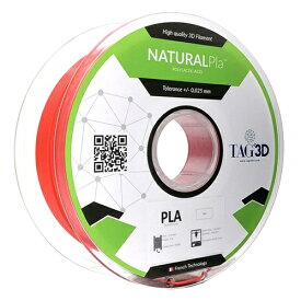 TAGin3D 3Dプリンター用フィラメント ナチュラルPLAフィラメント PLA NAT-1.75RD レッド 1kg PLA NAT-1.75RD【取寄品】