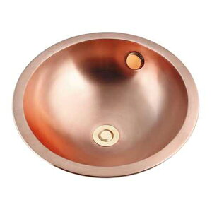 カクダイ 丸型洗面器 493-134【取寄品】