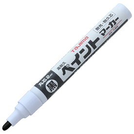 ［10個までゆうパケ対応］タジマ 高耐久ペイントマーカー 黒 中字・丸芯 KPEM-BLA