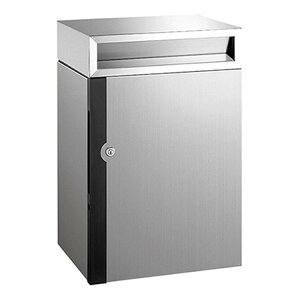 ナスタ ポスト 大型郵便受 壁付けタイプ 前入前出 防滴タイプ 大容量 W390×H590 KS-MB30SW-C