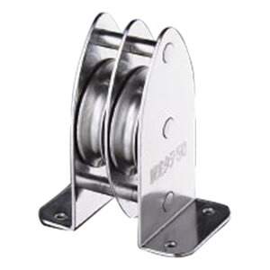 固定ブロック タテ型 2車 K50-11 50mm【取寄品】