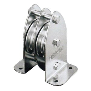 固定ブロック タテ型 2車 K50-15 50mm【取寄品】