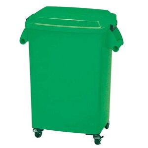 ミヅシマ工業 ゴミ箱 厨房ペールCK-45 グリーン 間口516mm×奥行313mm×高さ623mm 214-0243 グリーン【取寄品】