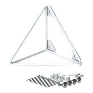 平安伸銅 LABRICO(ラブリコ) トライアングルフレーム S ホワイト WPW-64【取寄品】