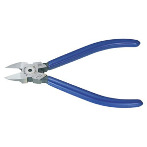 【メーカー取寄】3.peaks(スリーピークス) プラスチックニッパー 150mm PNP-150G-S【刃面形状:フラット(平面)】【コイルバネ付き/ビニールグリップ】