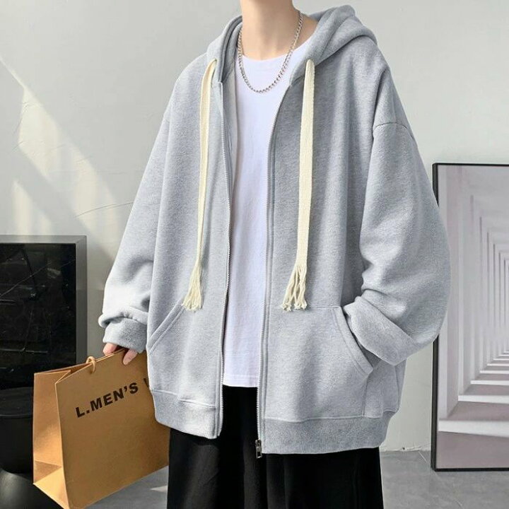 楽天市場】【送料無料】ジップパーカー メンズ レディース秋服 