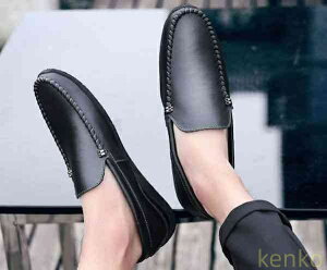 【送料無料】スリッポン スニーカー 厚底 4E メンズ ローファー 高い 秋 春 革 白 幅広 おしゃれ 夏 靴紐 防水 ブーツ 冬 ウォーキング ホワイト 靴 身長UP 結ばない ブラック 軽量 シークレッ?