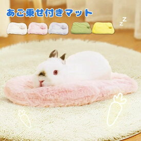 【送料無料】うさぎ ベッド うさぎ マット 小動物 ペット用 あご乗せ 枕 ふわふわ ウサギ モルモット クッション ペットベッド ハムスター チンチラ うさちゃん 子犬 清潔 便利 座布団 もこもこ かわいい お手入れ簡単