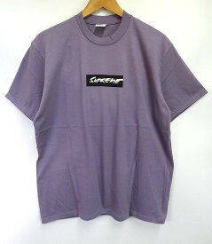 s24g-281x【中古】Supreme シュプリーム 24SS Futura Box Logo Tee Dusty Purple/Medium Tシャツ【9800円以上で沖縄・離島も送料無料】