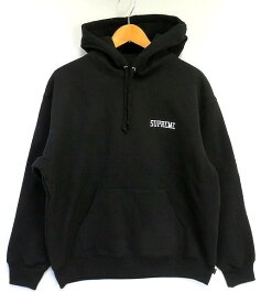 s24g-1039x【中古】Supreme シュプリーム　24FW　On God Hooded Sweatshirt #A　Black/Medium　パーカー【9800円以上で沖縄・離島も送料無料】