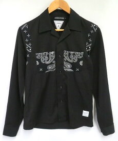 s24g-1326x【中古】CHORD NUMBER EIGHT コードナンバーエイト　バンダナ　ボーリングシャツ　ペイズリー　N8M1E7-SH02　長袖シャツ【9800円以上で沖縄・離島も送料無料】