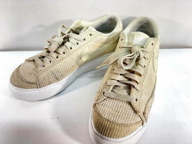 s25t-0288y【中古】NIKE W BLAZER LOW PLATFORM ESS　ナイキ　ブレザー　ロー　プラットフォーム　エッセンシャル　スニーカー　レディース　24cm　DN0744-200【9800円以上で沖縄・離島などの一部地域も送料無料での発送となります。】