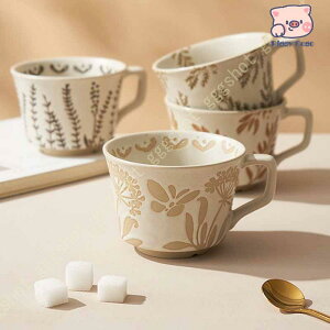 マグカップ スープカップ コーヒー 花模様 おしゃれ かわいい ナチュラル 洋風 和食器 食洗機対応 電子レンジ使用可 ギフト プレゼント お家カフェ 父の日